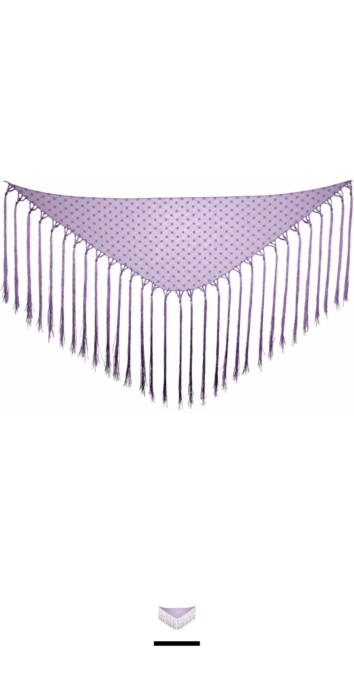 Mantón Plumeti Malva