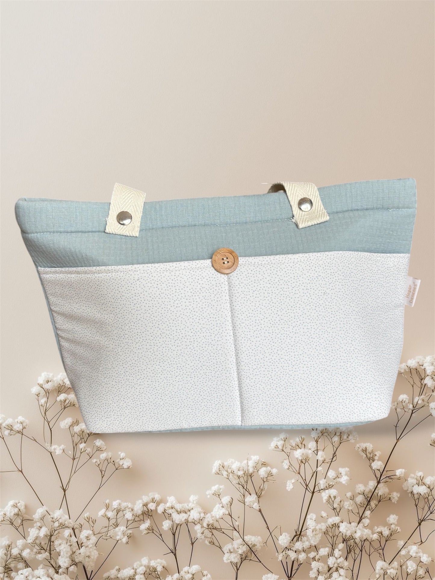 Bolso para carro verde agua