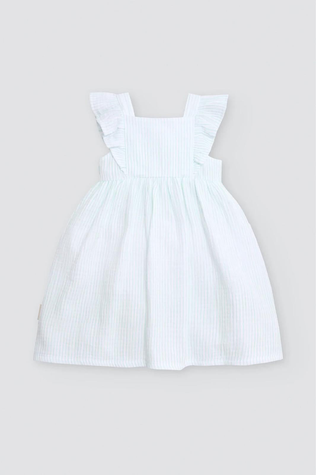 Vestido bebé sin mangas estampado rayas