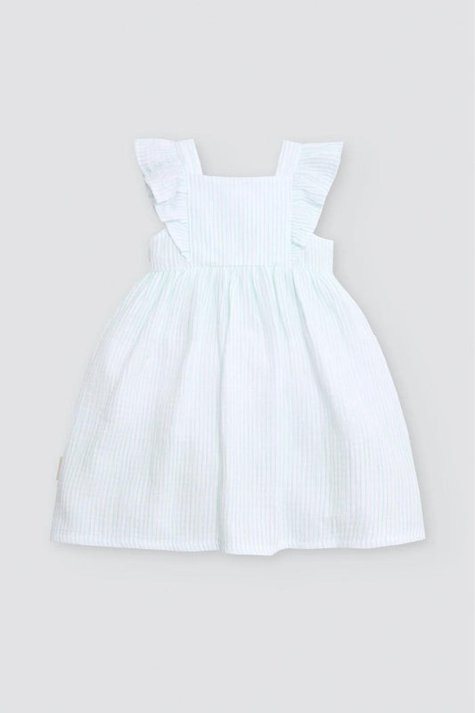 Vestido bebé sin mangas estampado rayas