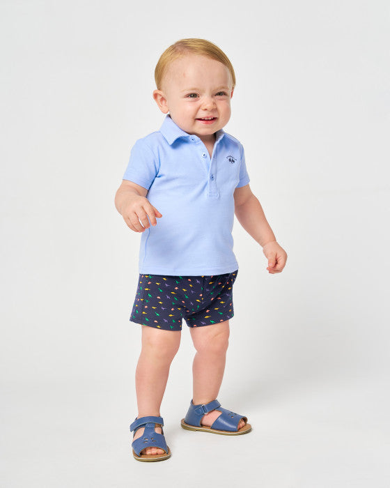 SET POLO BERMUDA AZUL