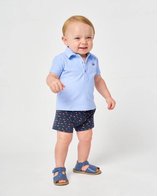 SET POLO BERMUDA AZUL