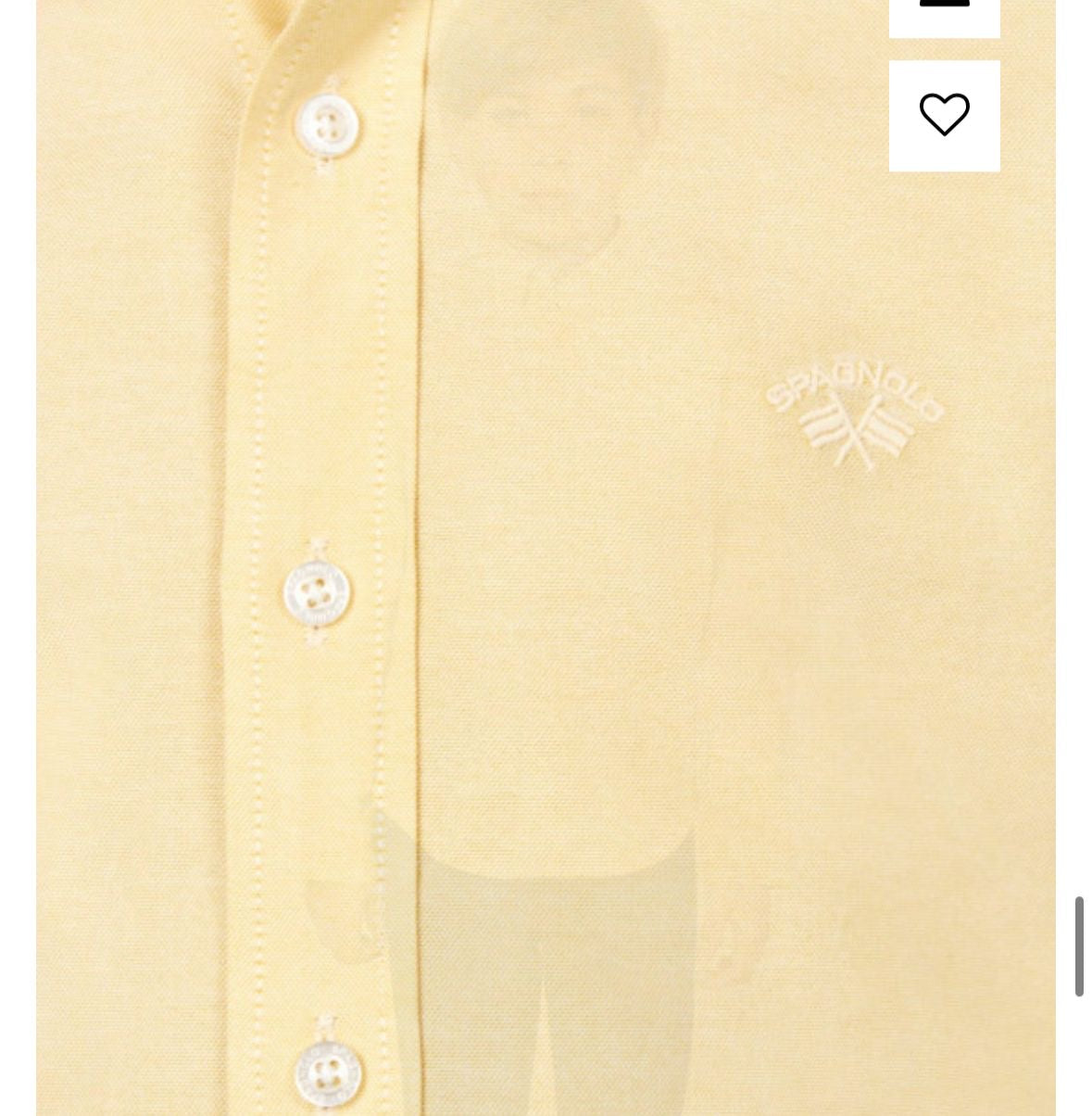 Camisa cuello botón Oxford Liso