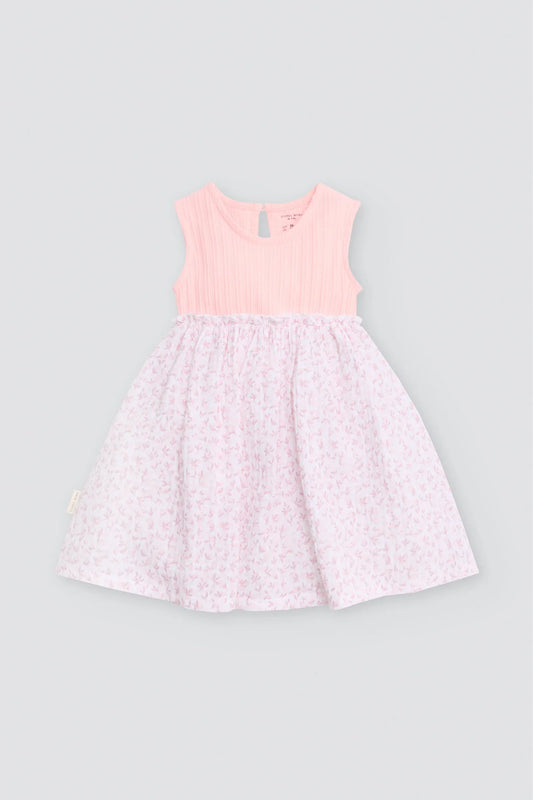 Vestido bebé sin mangas estampado floral