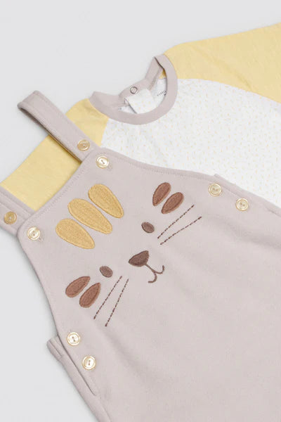 Conjunto bebé peto y camiseta manga corta Safari