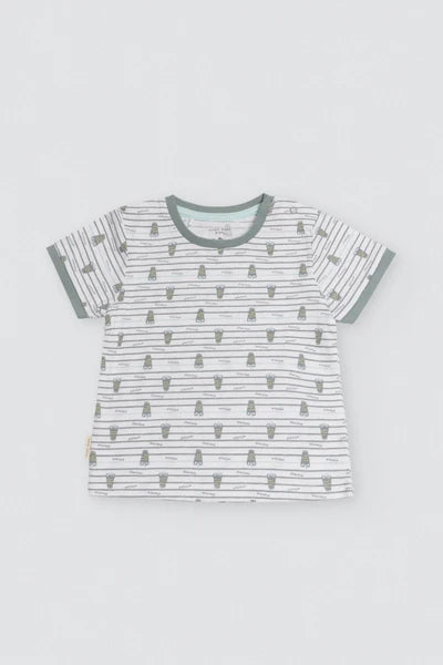 Conjunto bebé peto y camiseta manga corta Crocodino