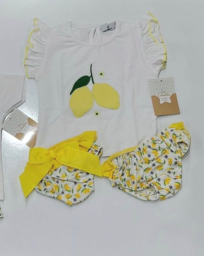 Conjunto baño limones niña