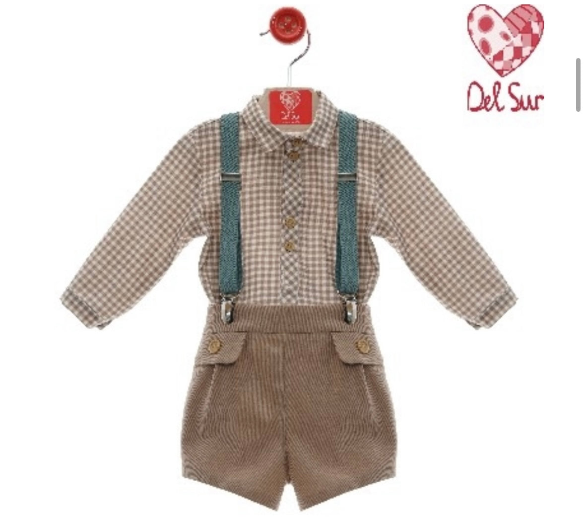 Conjunto niño con tirantes familia Purpurina