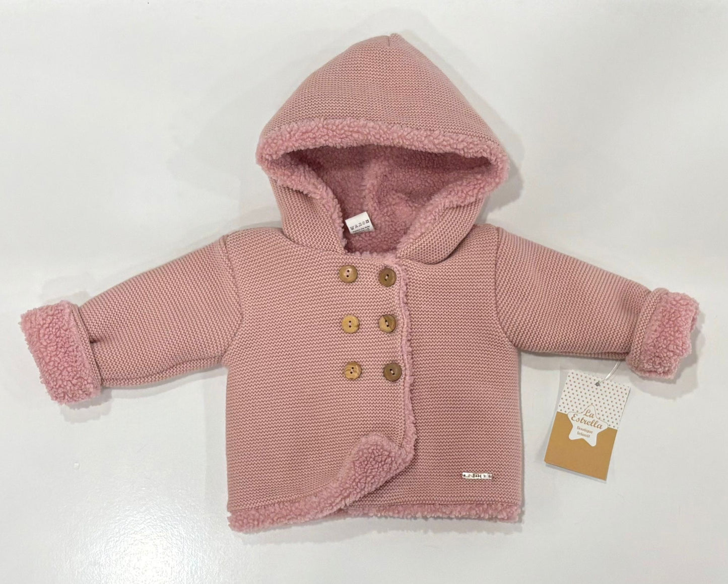 Chaqueta de lana y borreguito