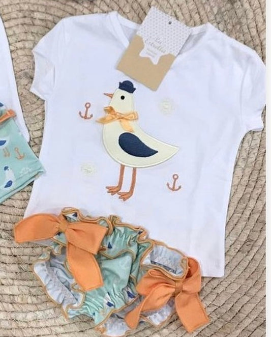 Conjunto de baño niña gaviota
