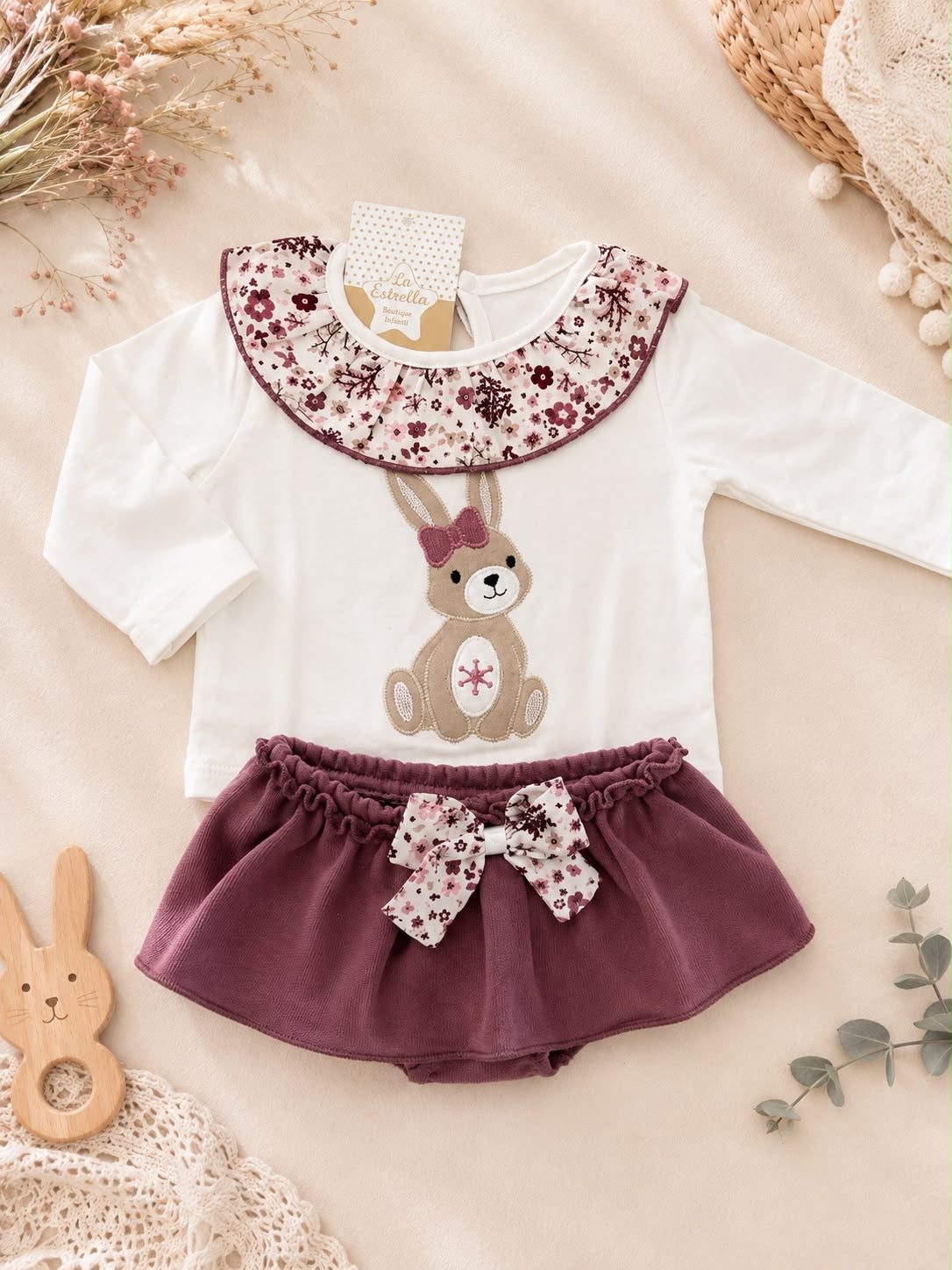 Conjunto de ranita conejo
