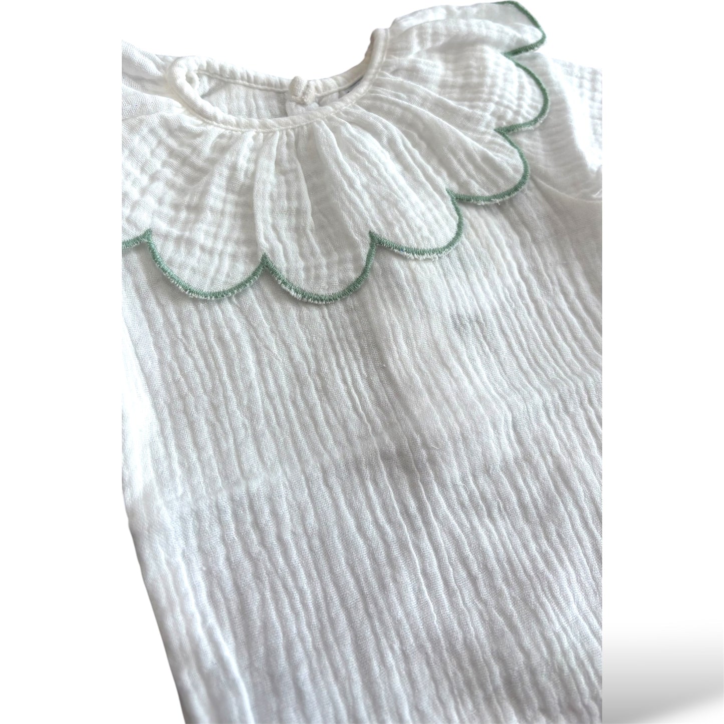 Pelele Bambula cuello verde