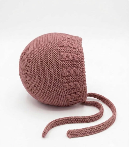 Capota lana pecesa rosa maquillaje