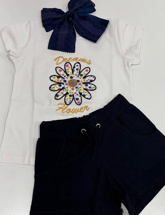 Conjunto algodón Flor