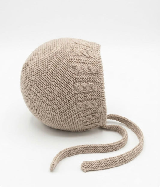 Capota lana pecesa beige