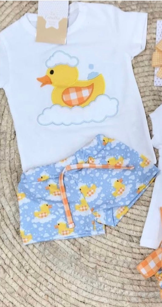 Conjunto de baño niño Pato