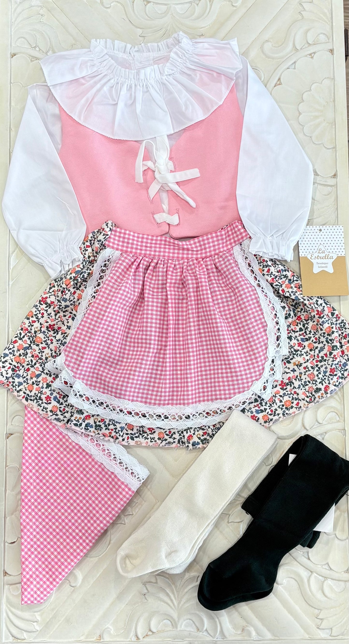 Traje de Pastora 4 piezas