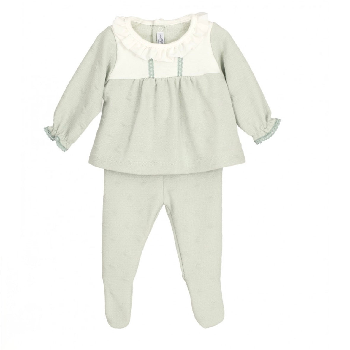 Conjunto polaina Burán verde mint