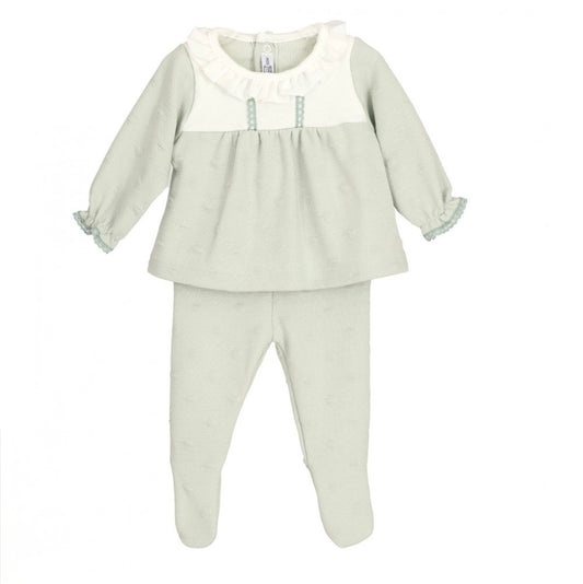 Conjunto polaina Burán verde mint