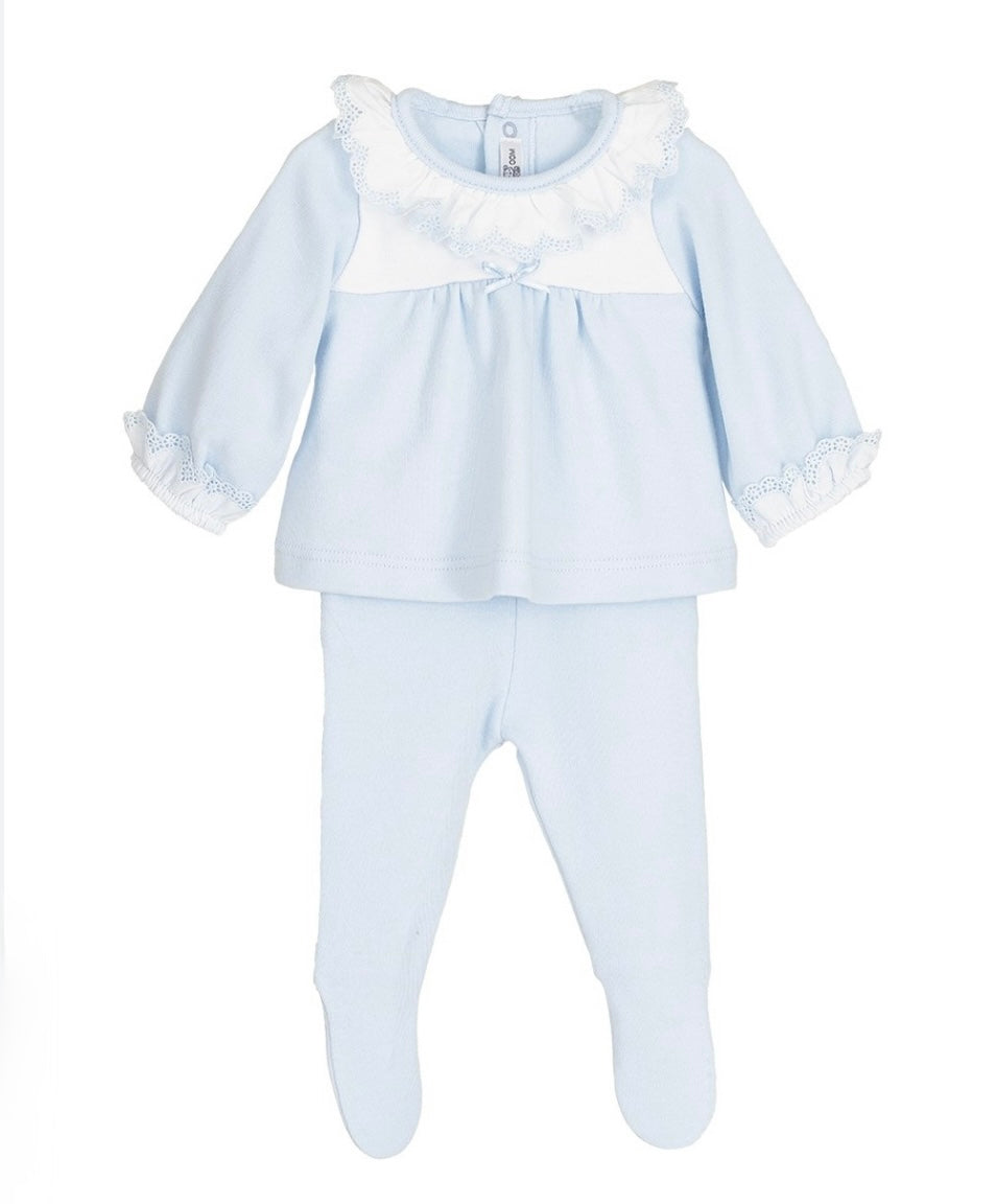 Conjunto polaina cierzo celeste