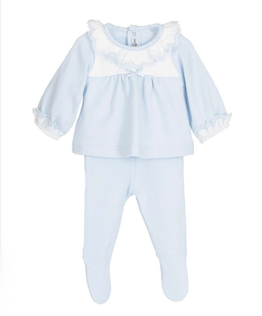 Conjunto polaina cierzo celeste