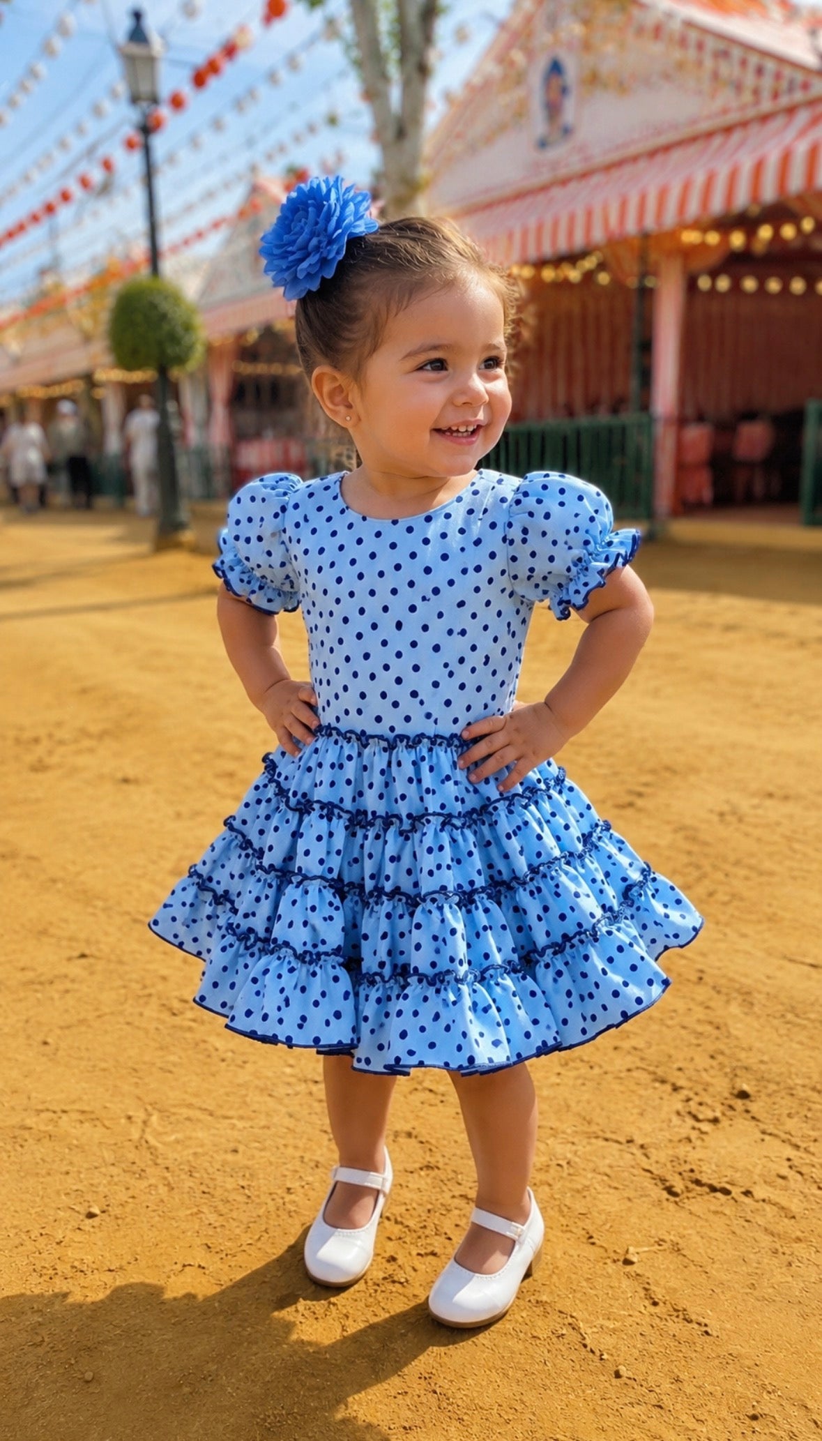 Vestido de Gitana azul