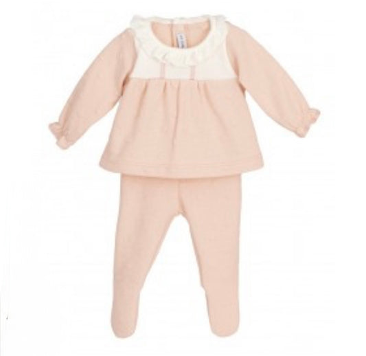 Conjunto polaina Burán melocotón