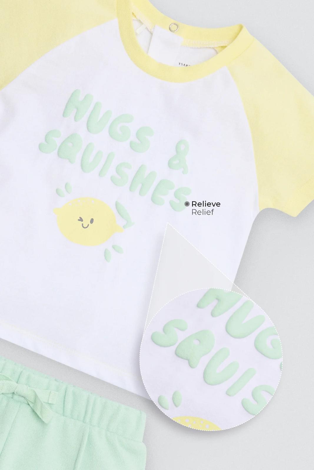 Conjunto bebé manga corta Hugs & Squishes